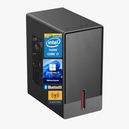 Image of Desktop PC | CPU Core i7 3.60Hz | 16GB RAM | 256GB SSD | 5G WiFi & Bluetooth | Type-C Port | Windows 11 Pro Licence & MS Office | GEN4 Computer (VX3-i7GEN4-16GB-256GB-SSD)