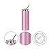 PYD Life Sublimation Blank Glitter Skinny Tumbler Pink 20 OZ Straight Stainless Steel Coffee Cups with Lid and Metal Straw for Tumbler Heat Press Sublimation Oven Printing 4 Pack