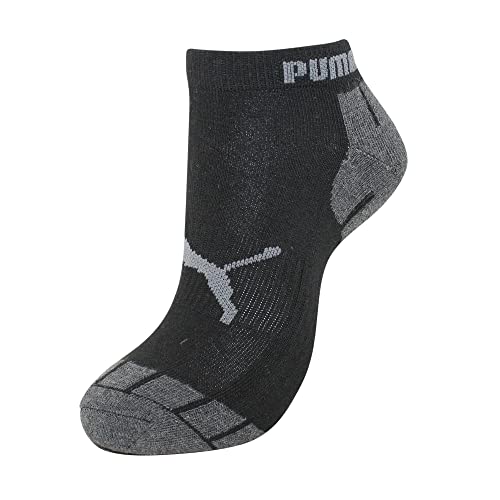 PUMA Men's 6-Pack Low Cut Socks, Charcoal, 10-13 US, P116380-0103