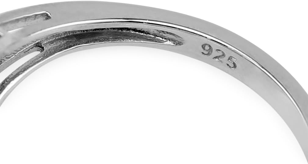 Silvershake 3-Stone Gemstone White Gold Plated or Yellow Gold Plated 925 Sterling Silver Elegant Cluster Cocktail Ring Jewelry for Women