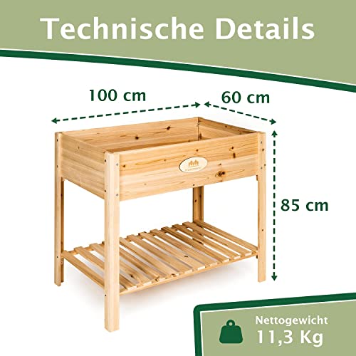 Hochbeet aus Zedernholz für Balkon und Garten