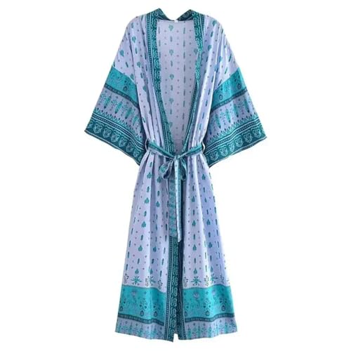Cache-maillot de bain bohème avec ceinture pour valoriser la taille