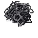 TIANLIN 40 Stück Klebezahlen Wetterfest, 50 mm 0-9 Hausnummer Aufkleber, Acryl Briefkastennummern für Außen, Schwarz Aufkleber Zahlen, 2 mm Dick, für Zuhause, Hotel, Apartment