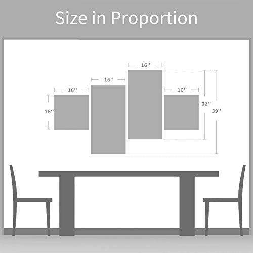 Artistic Path Abstract Canvas Picture Wall Art: Gray Artwork Gold Foil Painting For Living Room Office(Overall 64" W X 39" H, Multi-Sized) #TOP5