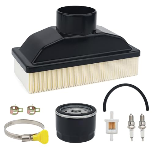 RARAYC Lawn Mower Tune Up Kit with Air/Oil/Fuel Filter Spark Plugs Compatible with Kawasaki FR541V & FR600V 4-Cycle Engines Lawn Mower Replace 49019-0707 49065-0721 11013-0727