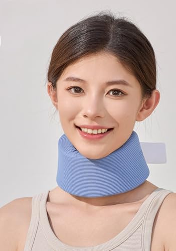 2個入り 首 頸椎 コルセット カラー ソフト ネックサポーター 家庭 就寝用 仕事 洗えるカバー 男女兼用 鈍色 (dk品質四季版ネイビー,M)