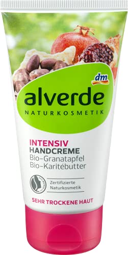 alverde NATURAL COSMETICS Hand cream intensive organic pomegranate & organic shea butter, 75 ml