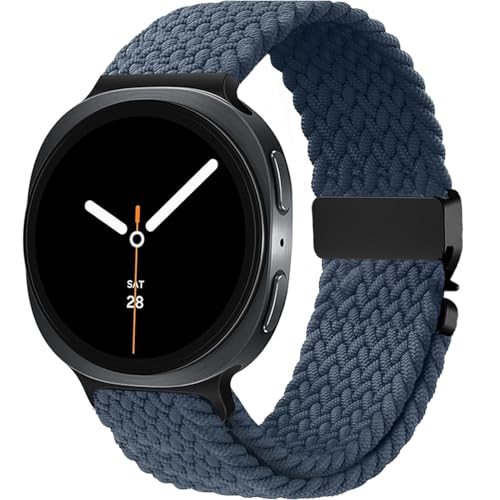 Issinlky Nylon Geflechtband kompatibel mit Samsung Galaxy Watch 8 40 mm 44 mm, elastisches Armband für Galaxy Watch 8 Cl...