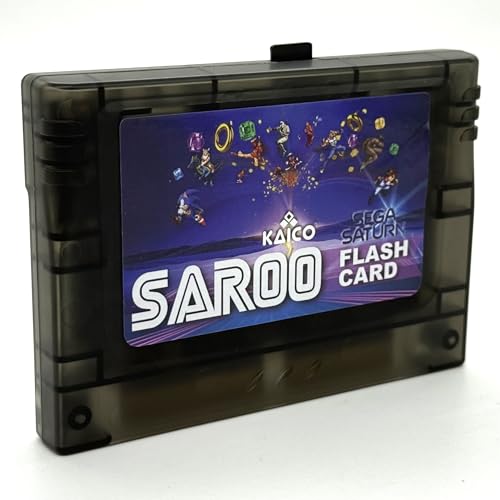 Kaico Sega Saturn Saroo Flash Cart - Cartucho todo en uno - Saturn Pseudo Kai integrado - Viene con una tarjeta de memoria micro SD oficial de 64 GB - Unidad flash SS Saroo v1.3.