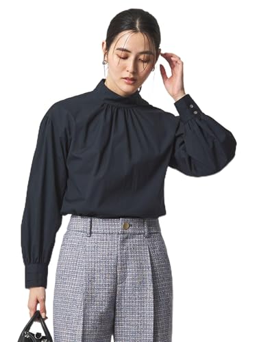 [���i�C�e�b�h�A���[�Y �O���[�����[�x�� �����N�V���O] size SHORT���� �n�C�l�b�N �{�����[�� �X���[�u �u���E�X 35111000019 7900 NAVY(79) FREE