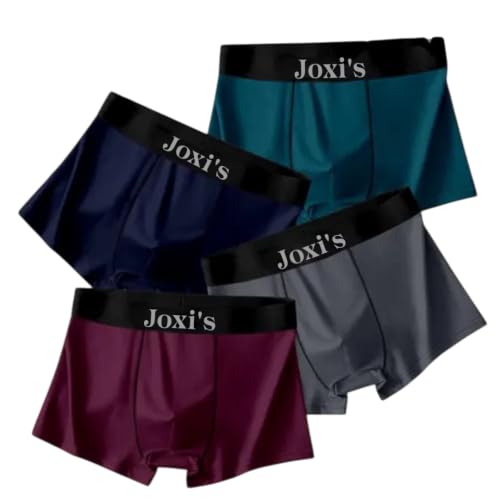 Image of Joxi's Men's Cotton Blend Trunks Pack of 4 | Soft Stretch Comfortable for Men