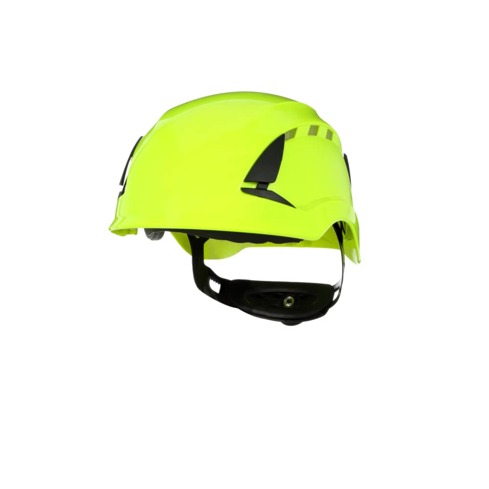 3M SecureFit Casco de protección, X5514V-​CE, verde de alta visibilidad, con ventilación, CE