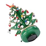 Atmosfera natalizia unica: Il Christmas tree music box in naturale un design con un meccanismo a carica manuale, regalando melodie che trasformano gli domestici in spazi caldi e romantici durante le festività