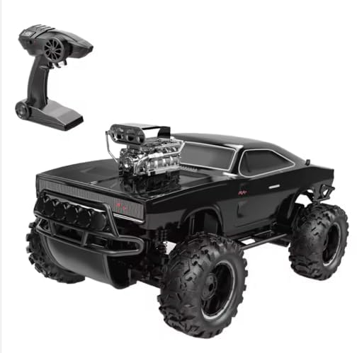 Sand Monster 4x4 RC Car for Kids & Adults – 2.4GHz Remote Control Off-Road Truck with Camouflage Body, High Speed, Big Tires & LED Lights, 6+ Years (Multi Colour)-image-0