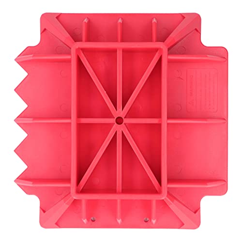 NutriEss Jack Alleviate Base Pad Hard Nylon Red Serrated Replacement Xtreme Offroad Rescue Enhanced Stability