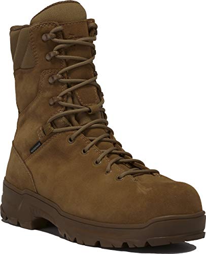 Belleville Squall BV555INSCT 400G Insulated Composite Toe Military Boots for Men - BBP Waterproof Leather Army Boot - Slip-Resistant Arctic Grip Traction Outsole - Berry Compliant - Coyote