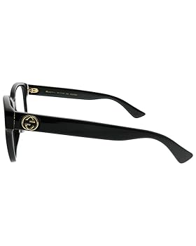 Gucci Square Eyeglasses GG0038O 001 Black 54mm 0038 at