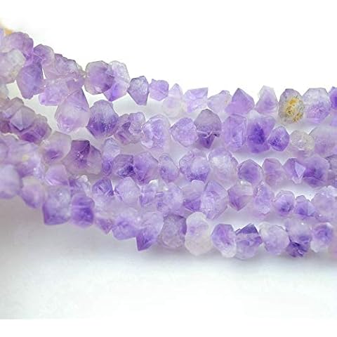 FHNP367 Natural Amethyst Druzy Beads Strand Crystal Point Raw Genuine Rough Purple Amethyst Nugget Crystal Beads Healing Crystal Cover