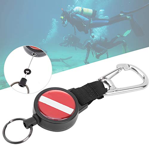 POENVFPO Tauch-Lanyard, Einziehbares Edelstahldraht-Anti-Verlust-Lanyard-Zubehör