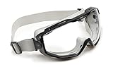bolle SAFETY Universal Goggles, light weight, anti-scratch, and anti-fog coating - BLACK/GREY, CLEAR Lens