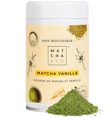 Matcha & CO | Thé Matcha Original à la Vanille (80 g) |...