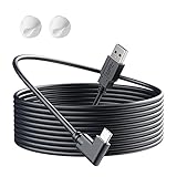 RUOI Câble de casque VR de 16,5 pieds pour Oculus Quest 2/Quest 1,90 degré 3.2 Gen USB C vers un câble de transfert de données haute vitesse et de charge rapide pour casque Oculus Quest