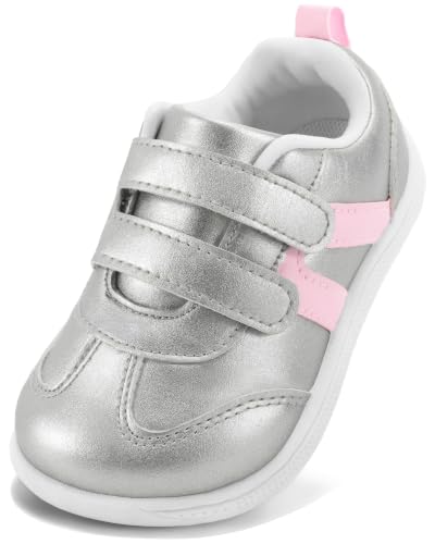Image of Toddler Wide Toe Box Barefoot Shoes for Boys & Girls Zero Drop Sneakers Little Kids Tennis Running Casual Shoes Baby First Walking Non-Slip Shoe Lightweight Comfort Outdoor Activities