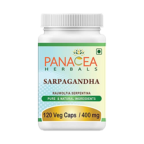 Panchaveda Rauwolfia Serpentina Root 400 mg (120 Veg Caps) Natural Organic Ayurvedic Herbal Blood Pressure Formula Sarpagandha Indian Snakeroot Mukta Vati Insomnia Hyypertension Supplement Panchaveda Rauwolfia Serpentina Root 400 mg (120 Veg Caps) Natural Organic Ayurvedic Herbal Blood Pressure Formula Sarpagandha Indian Snakeroot Mukta Vati Insomnia Hyypertension Supplement