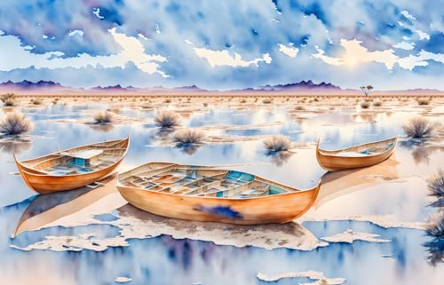 Toile désert Australie lever du soleil 50x70 cm décoration chambre