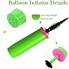 Bomba de mano para globos, doble acción de dos vías, bomba manual de alta eficiencia para globos, pelotas de yoga, anillos de natación, fiestas de vacaciones, cumpleaños, aniversarios, bodas 8