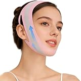 V Line Mask with Chin Strap, Face Toning Belt, Jaw Exercise Mask for Women(Pink Skin-friendly)