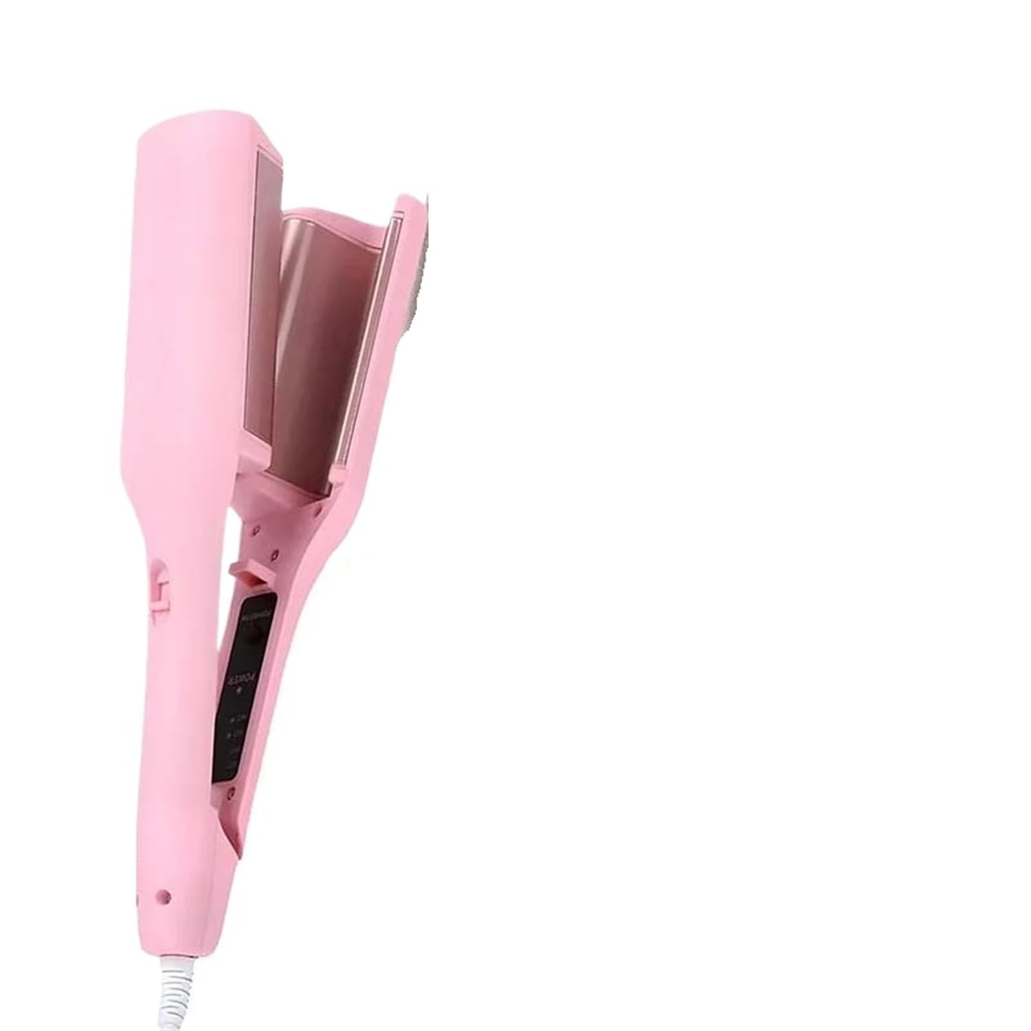 Foldable Display Hair Styling Professional Wave Hair Curling Ceramic Irons 3 Barrel Electric Hair Curler(Pink,US)