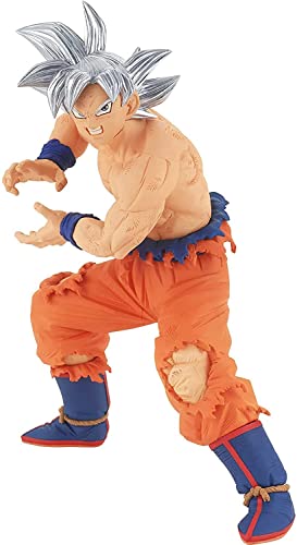 Banpresto DRAGON BALL SUPER - Ultra Instinct Goku - Figurine Super Zenkai 18cm, Multicolor