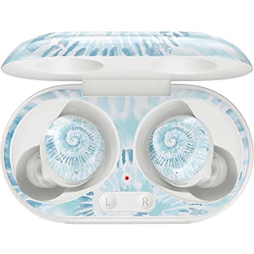 Skinit Decal Audio Skin Compatible with Samsung Galaxy Buds+ - Officially Licensed Originally Designed Blue and White Tie Dye Design
