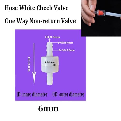 Clapet anti-retour 12mm valve monodirectionnelle étanche - 4