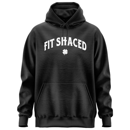 Fit Shaced Hoody, Irish Saint Patricks Day Hoodie, Drinking Long sleeve Hoody for Men Women Black