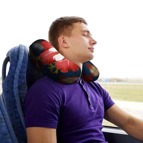 Almohada de viaje en espuma viscoelástica U 30x25 cm miniatura 7