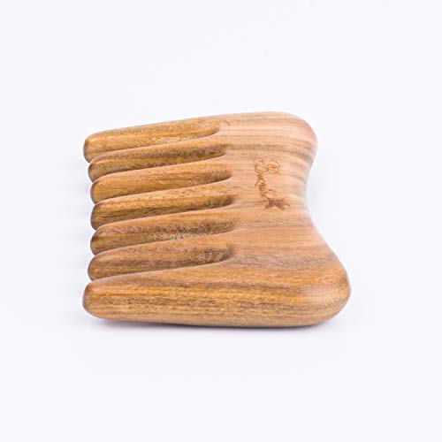 Peine de Dientes Anchos de Madera Mini para Desenredar miniatura 3