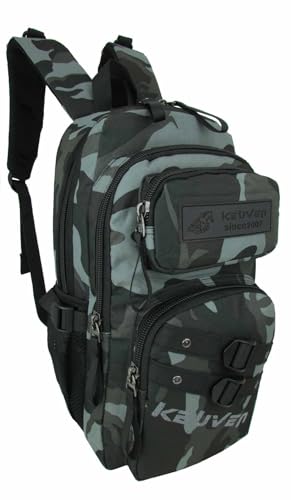 Mochila Tática Militar Camuflada Exército Camping Trilha Pesca Reforçada Impermeável (Cinza)