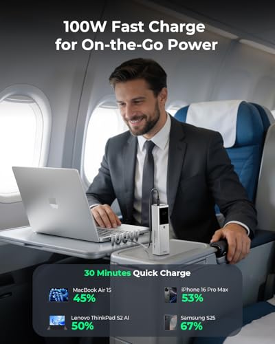 TALIX 125W Power Bank, 12800mAh Portable Laptop Charger - image 2