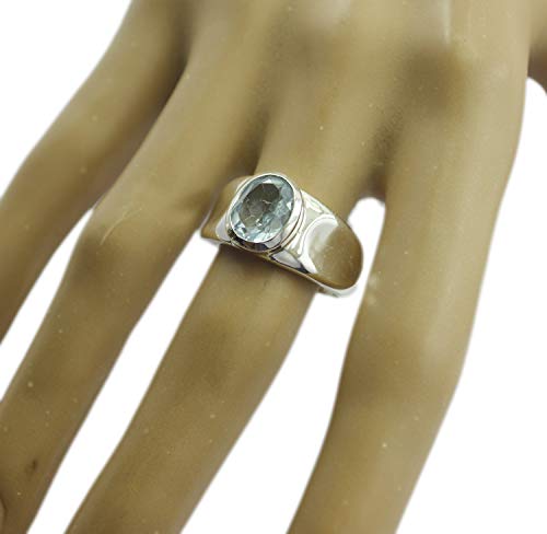 Bague en argent topaze bleue pour sublimer vos tenues d'été - 2