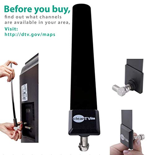 Empowline Clear TV Key Clear TV Digital Indoor Antenna HD TV Free TV Digital Receive Satellite TV Indoor Antenna Ditch Cable As Seen on TV - Full 1080p HD