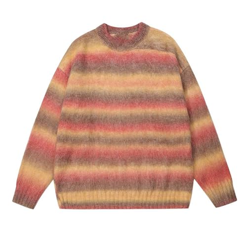 Winter American Men's Retro Sweater Loose Knit Sweater