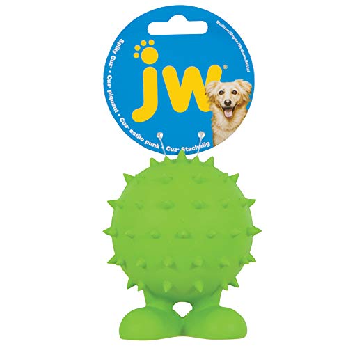 JW Spiky Cuz Medium, Palla di Gomma da Seguire per...