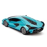 1:24 Scale Officially Licensed RC Lamborghini Sián FKP 37, Blue Lambo Sport Racing Hobby Toy Car Model Vehicle for Boys Girls and Adults Gift - Image 4