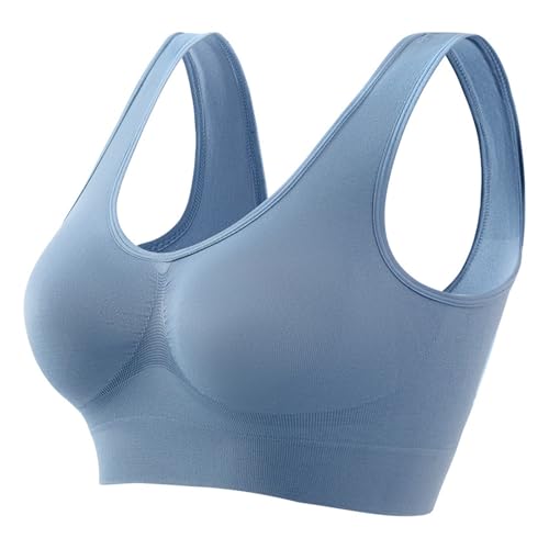 Soutien-Gorge de Sport sans Couture Haut Court sans Fil S-5XL
