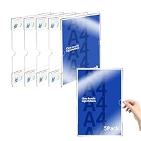 Snapklik.co : 24 Pack Acrylic Wall Ounted Sign Holder Vertical Plastic Clear Fraes No - View #6