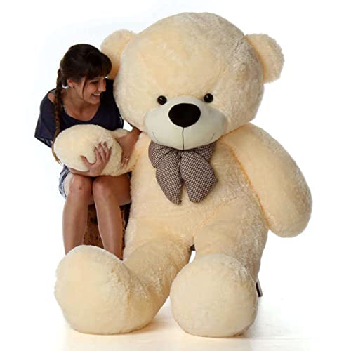 Image of ToYBULK Teddy Bear, Teddy Bear 4 Feet for Girls, Soft Toys for Girls, Big Teddy Bear, Toys for Girls, Birthday Gift for Girls /Wife /Girlfriend /Husband, (4 Feet, Beige)
