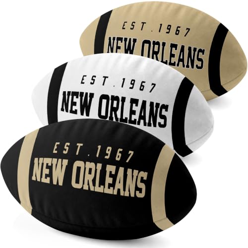 Image of ANTKING New Orleans Throw Pillow Custom Name Number for Men Boy Gifts | Personalized Gift for Youth for Birthday Christmas