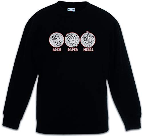 Pullover enfant rock paper metal idéal pour l'école et les loisirs